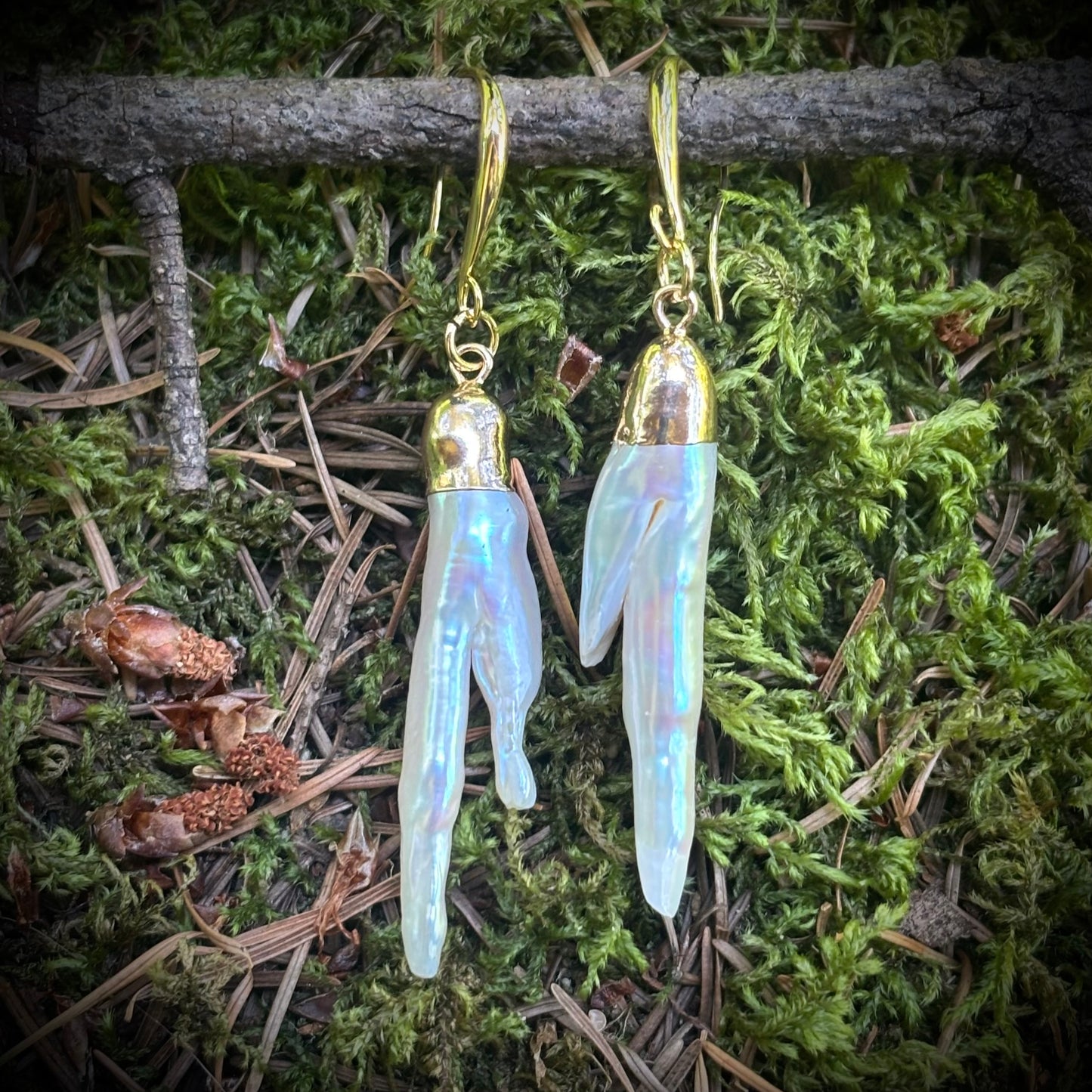 Fang Pearl Earrings #1