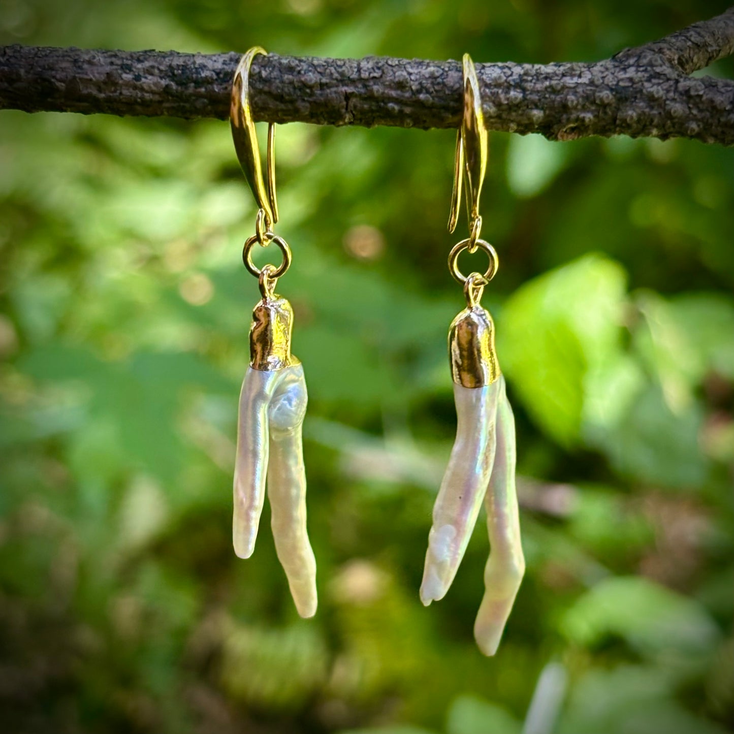 Fang Pearl Earrings #2
