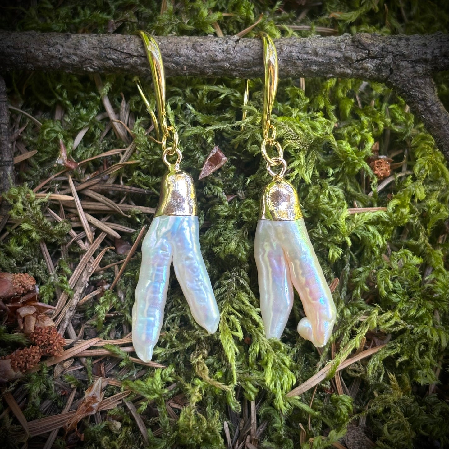 Fang Pearl Earrings #4