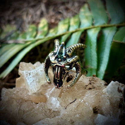 Parti Goat Ring, Size 7.25