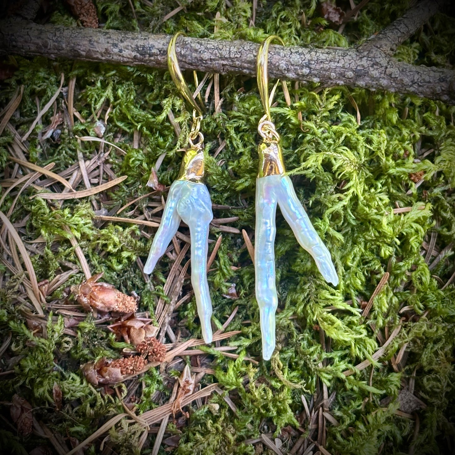 Fang Pearl Earrings #2