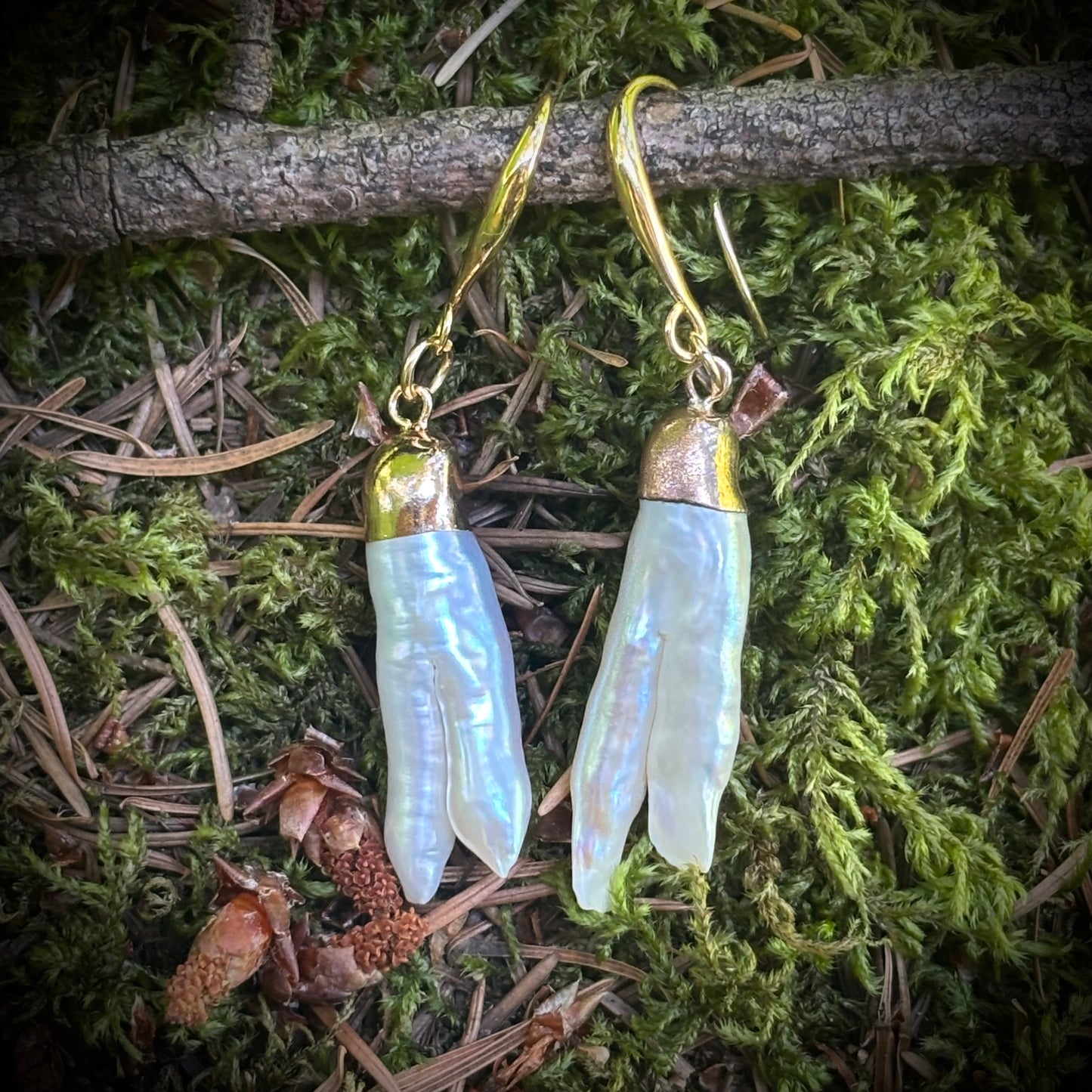 Fang Pearl Earrings #3