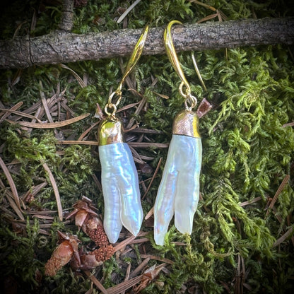 Fang Pearl Earrings #3