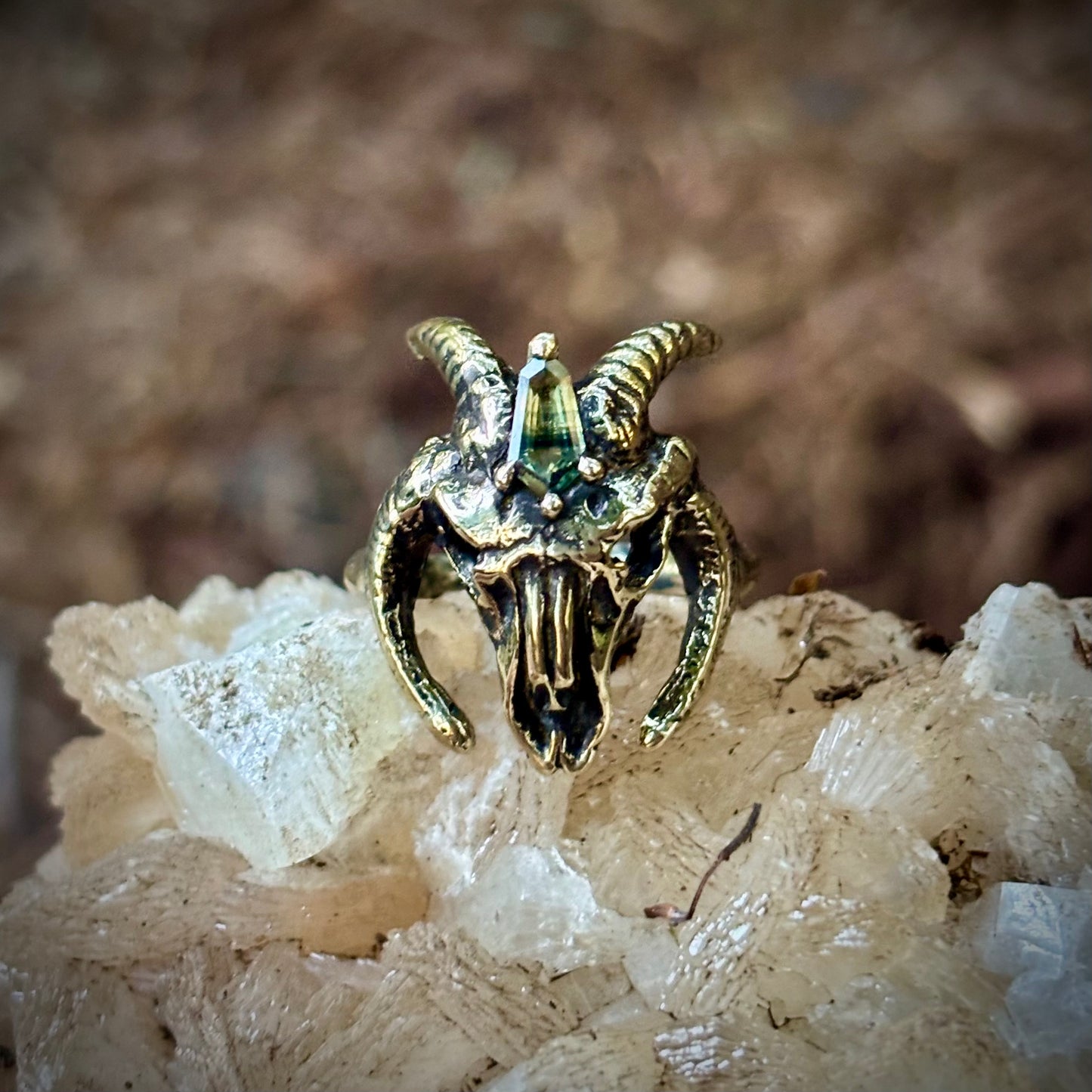 Parti Goat Ring, Size 7.25