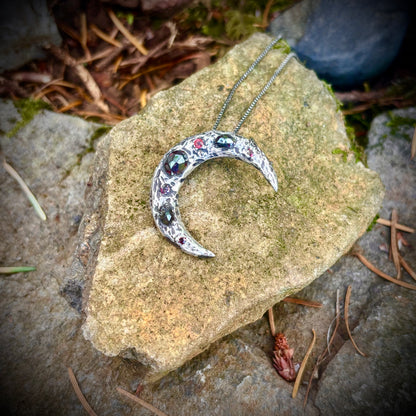 Fine Silver Luna Necklace