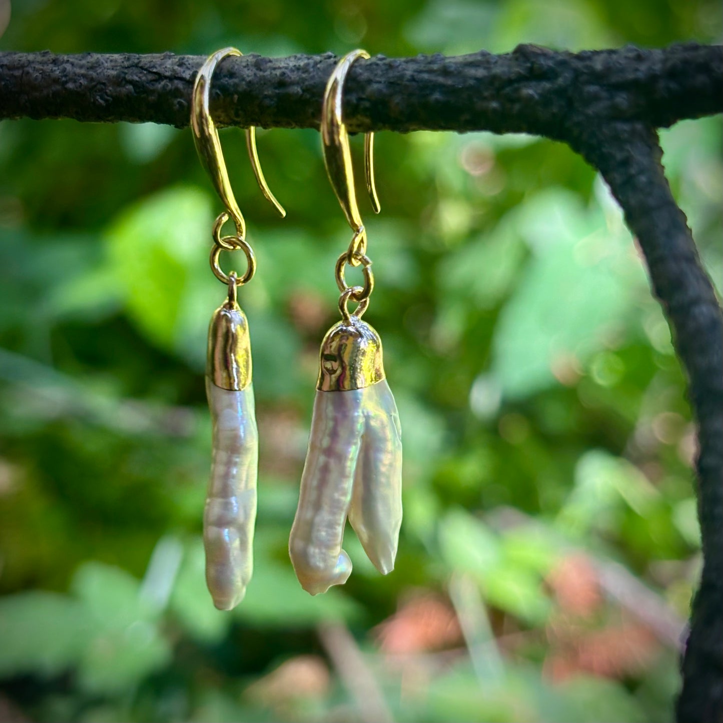 Fang Pearl Earrings #4