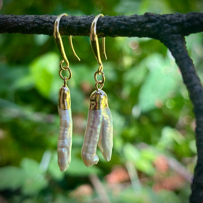 Fang Pearl Earrings #4