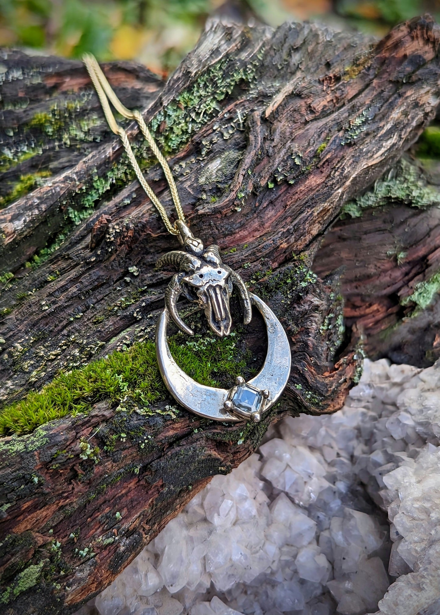 Goat Moon Necklace