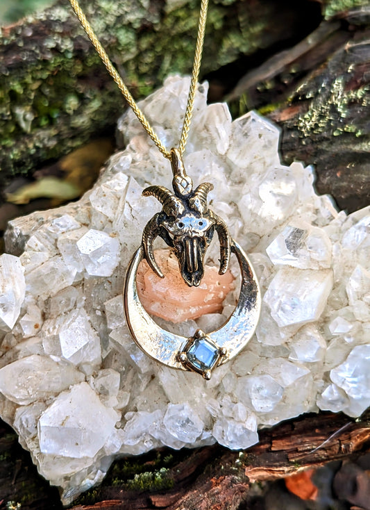 Goat Moon Necklace