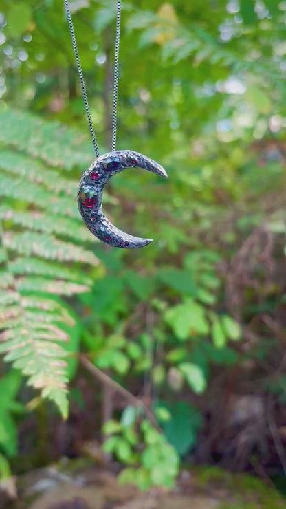 Fine Silver Luna Necklace