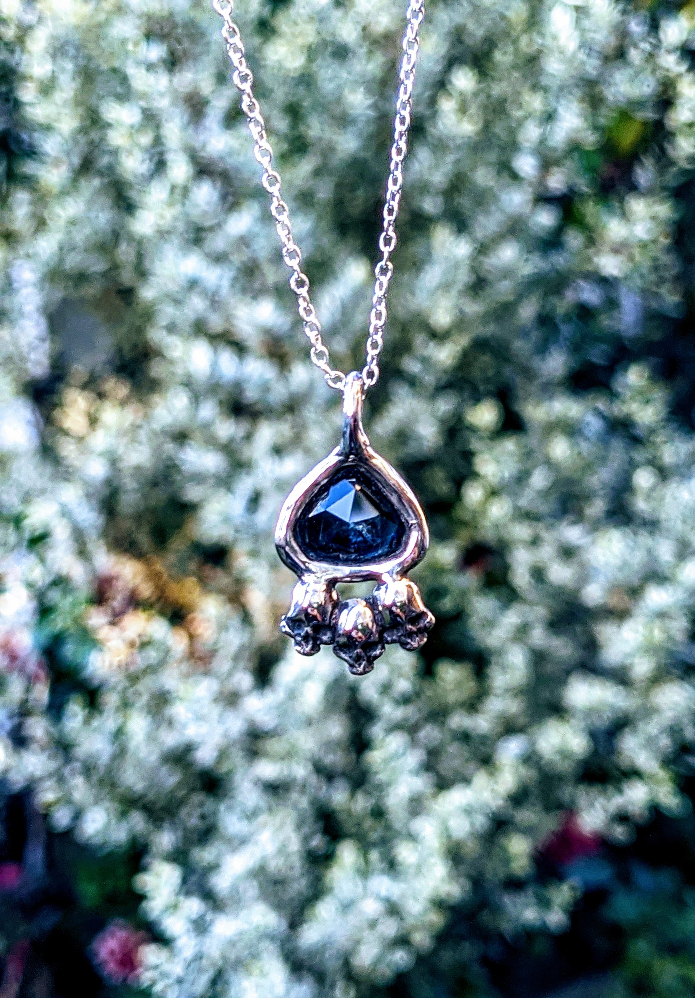 Hecate Necklace, Blue Sapphire