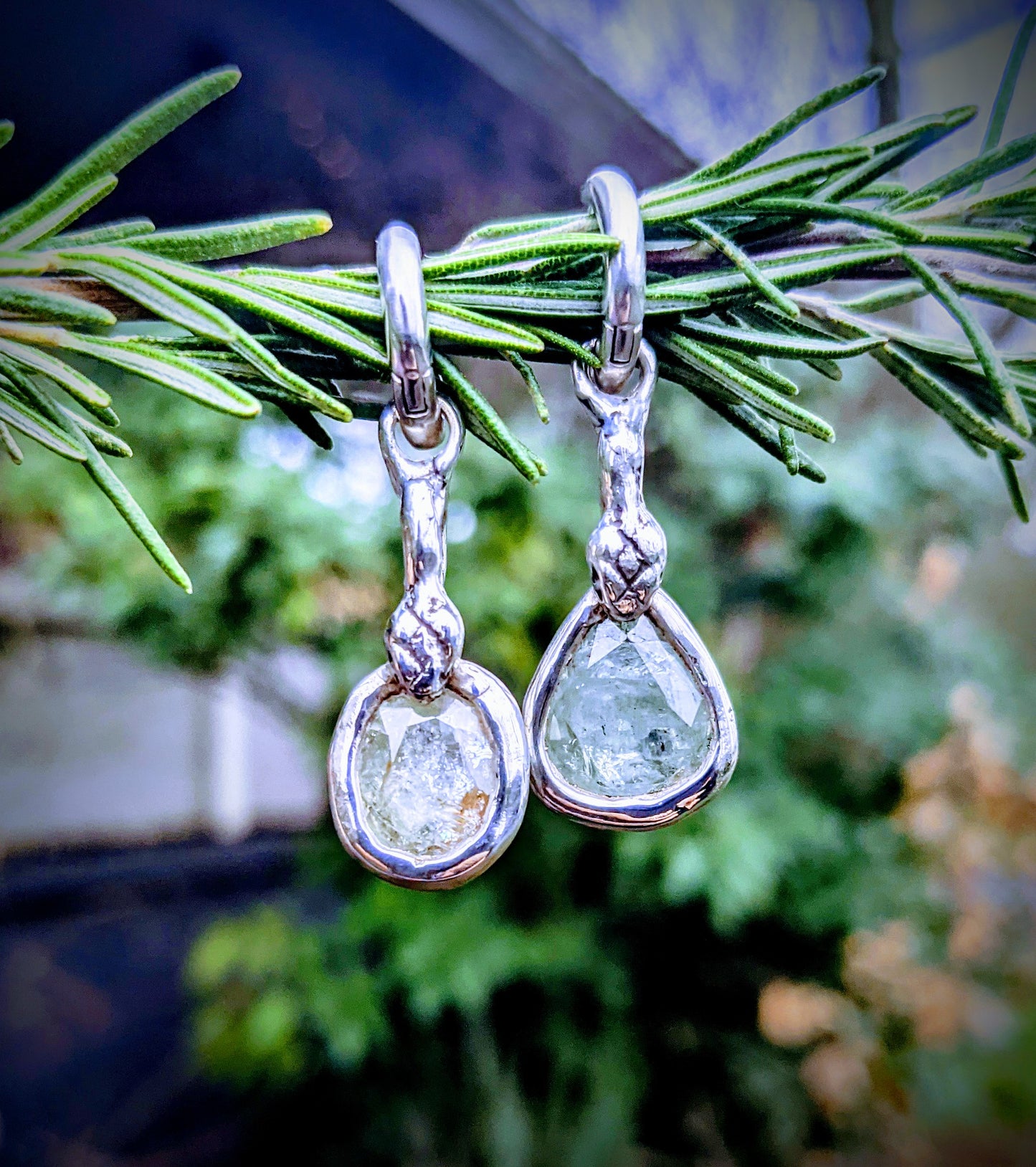 Serpent's Hoop Earrings