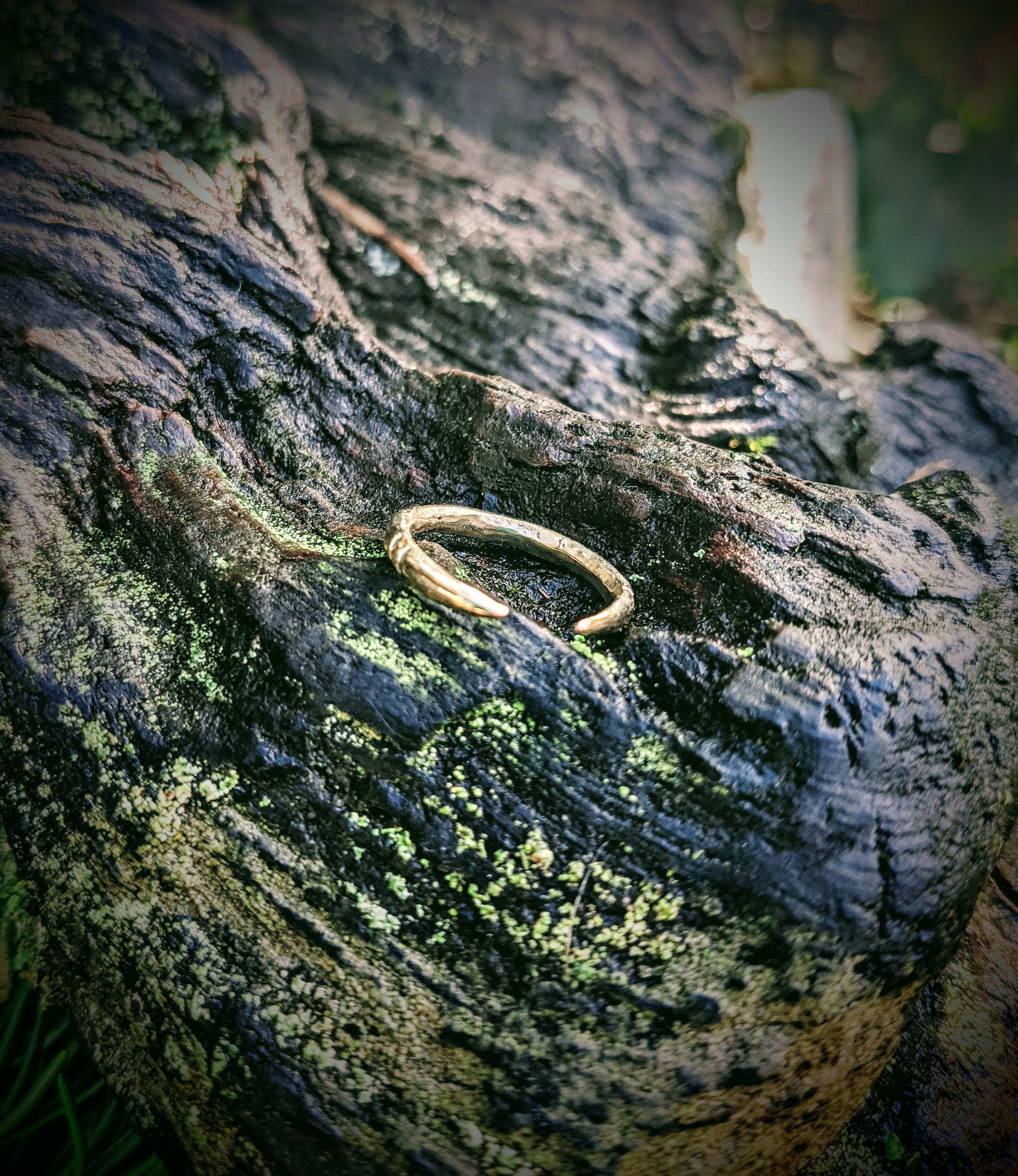 Bambu Ring, 14k gold, Size 5.5-6.5