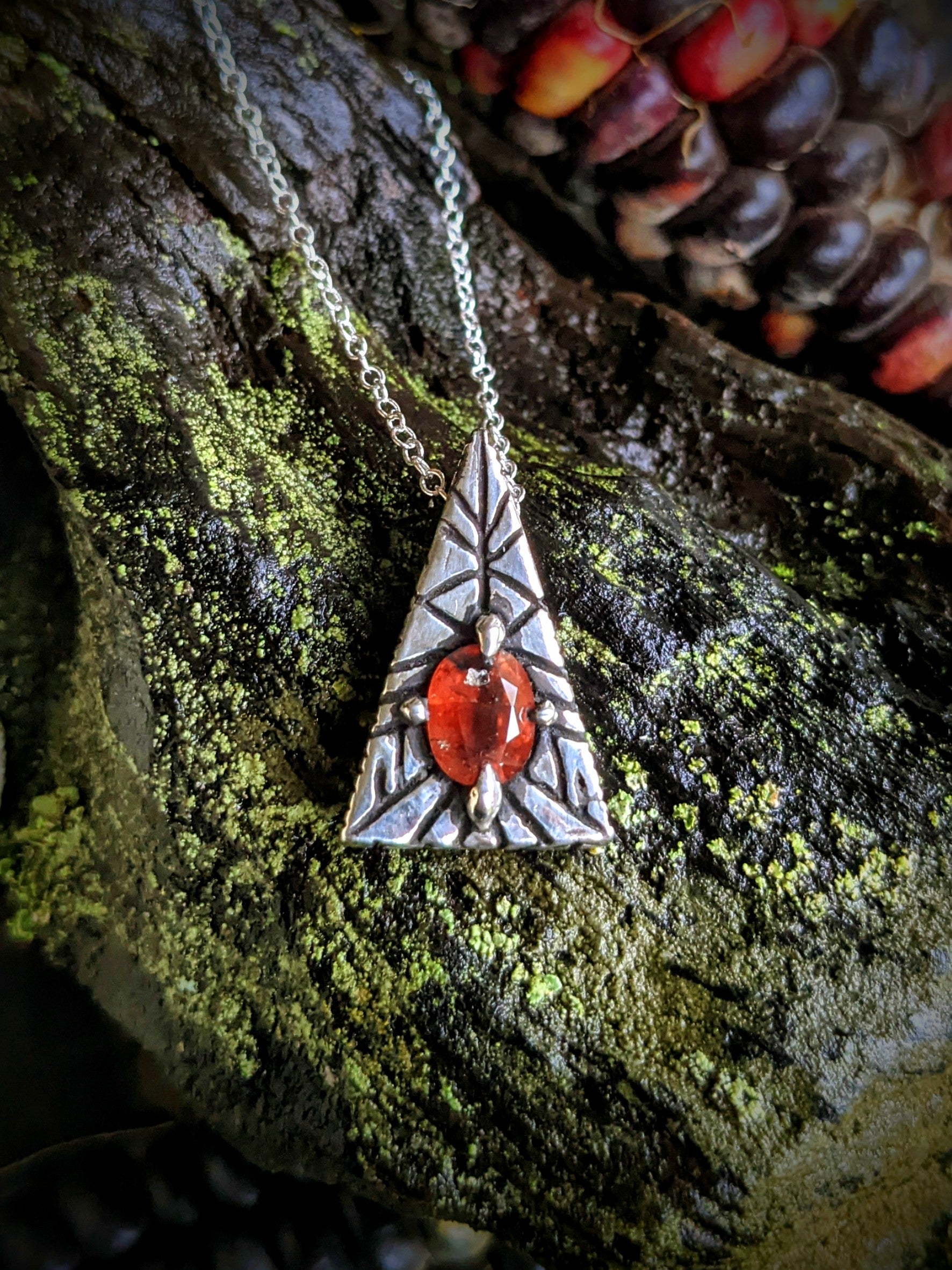 Pyramid of Trust, Sterling and Orange Parti Sapphire
