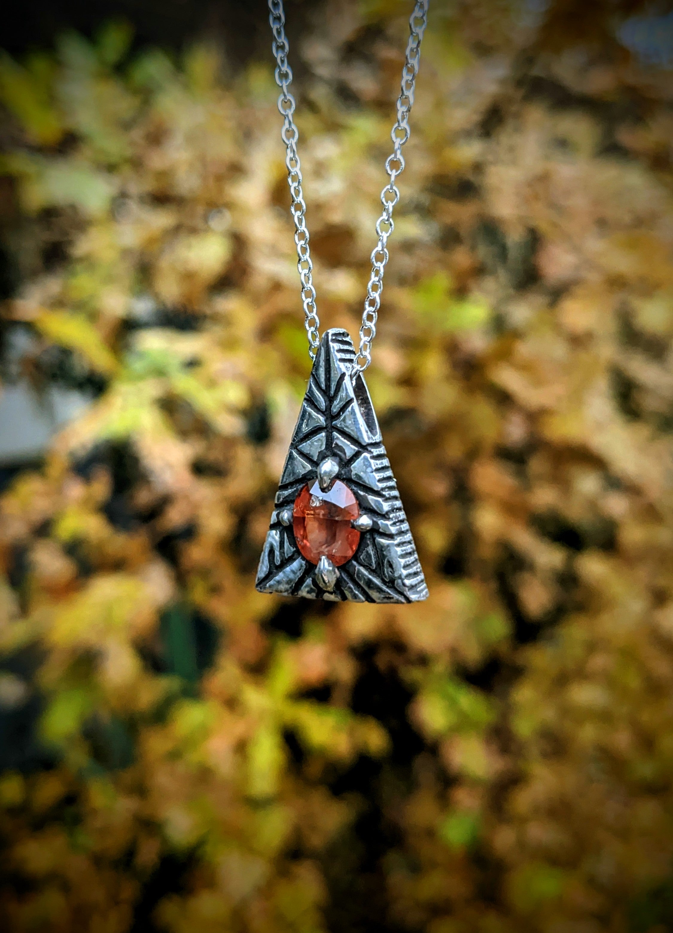 Pyramid of Trust, Sterling and Orange Parti Sapphire